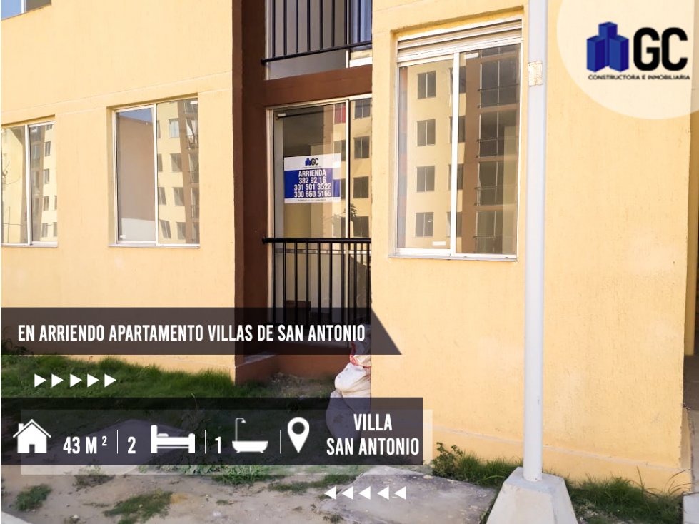 EN ARRIENDO APARTAMENTO VILLAS DE SAN ANTONIO 600.000 COP