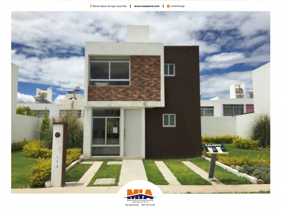 CASA NUEVA EN VENTA AL SUR DE AGS (SC)