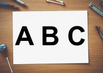 A B C